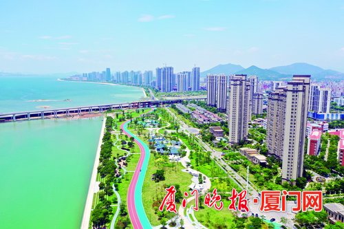 环东海域第一高楼已建至35层 环形景观桥年底或开建