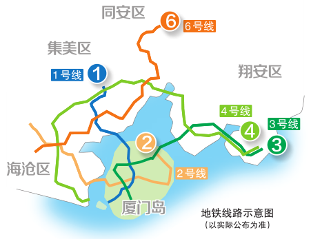 厦门地铁实现
