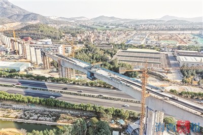 西溪特大桥全部连续梁合龙 福厦高铁5月无砟轨道施工