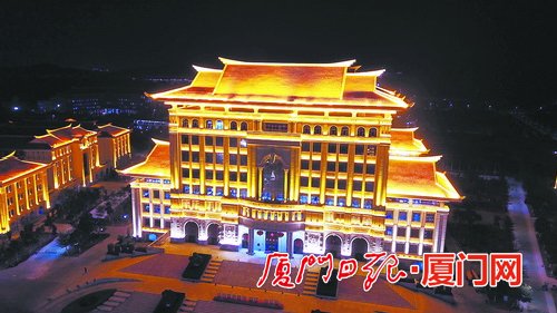 厦大翔安校区夜景一期整体亮灯 打造厦门特色景观名片
