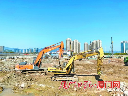 一片繁忙!市妇幼保健院集美院区建设进度提前约半个月