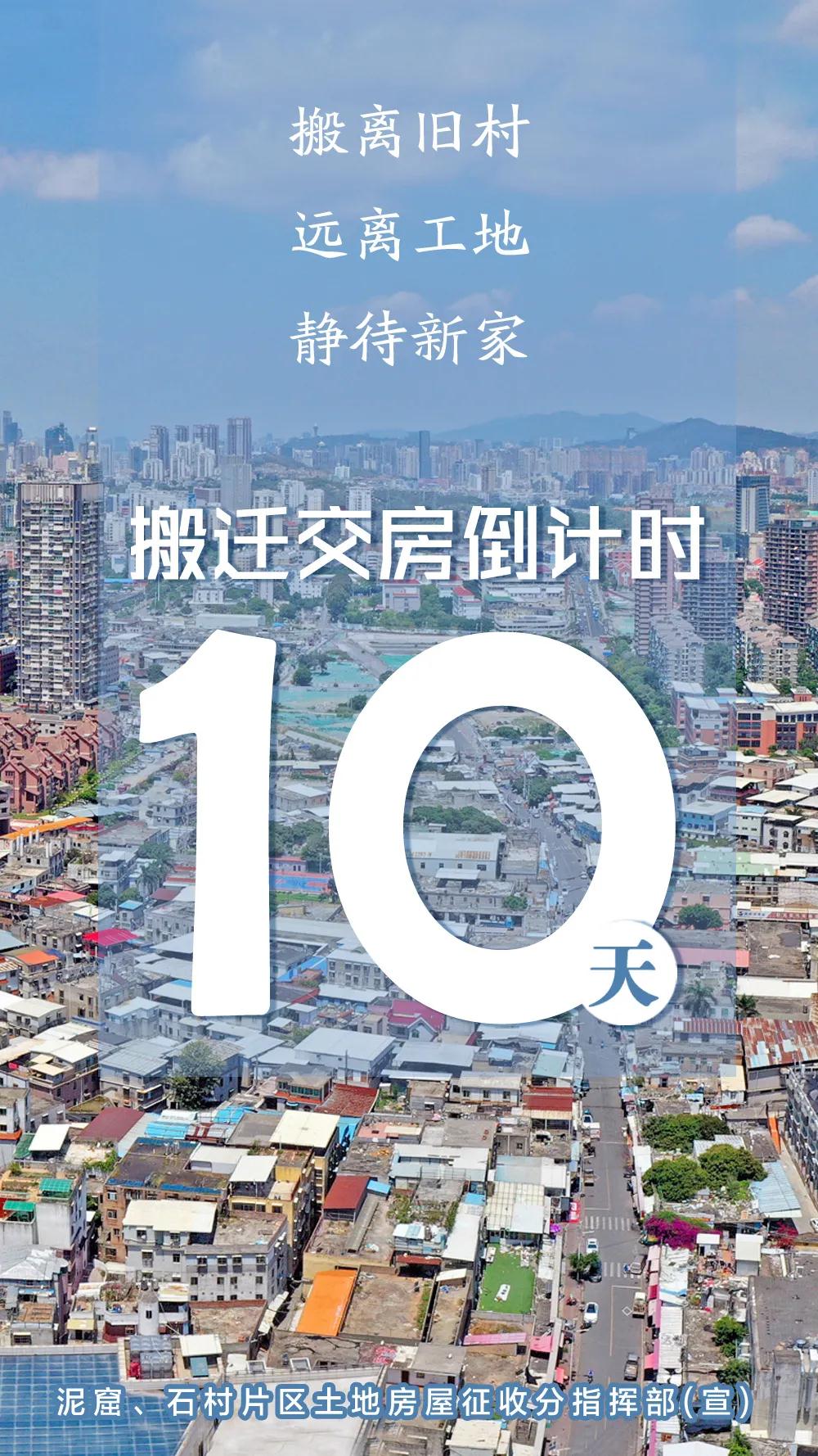 搬迁交房倒计时!泥窟/石村片区已交房421栋近23.9万平