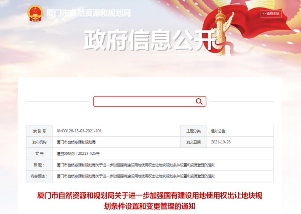 最新!市规划局发布地块规划条件设置和变更管理通知