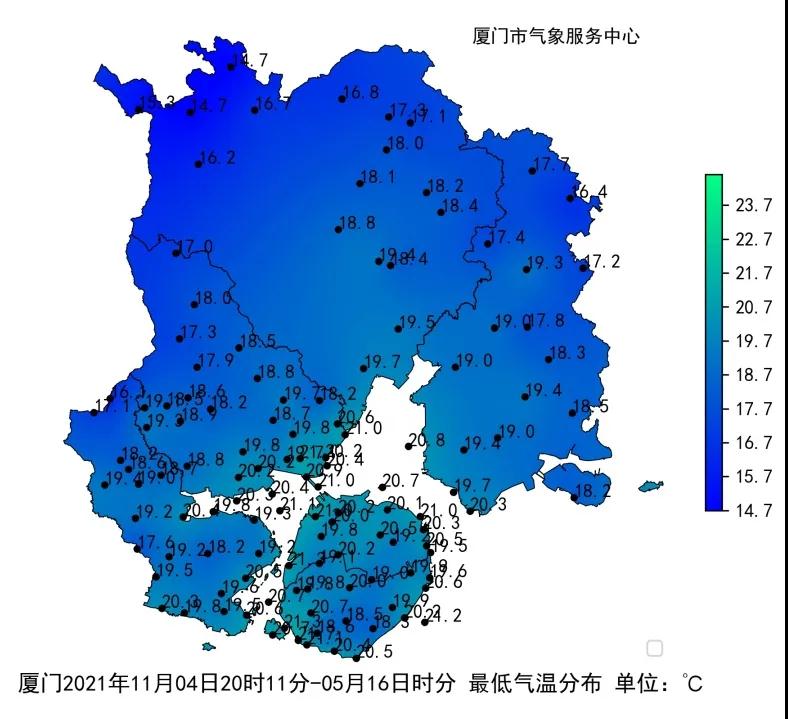 注意!这股强冷空气比“双11”来得快!厦门最低气温出现在……