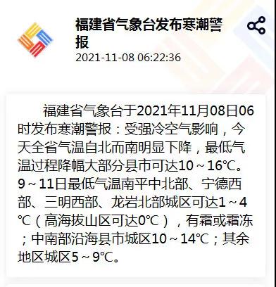 强冷空气终于到货!厦门一夜换季!接下来几天天气将…