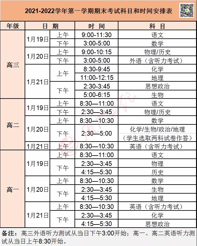 快讯!厦门期末考试通知发布!严禁提前放假