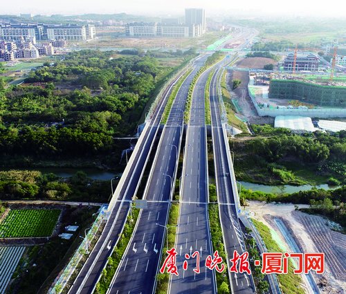 同安东路(北段)完成工程移交 可快速连接岛内和同翔片区