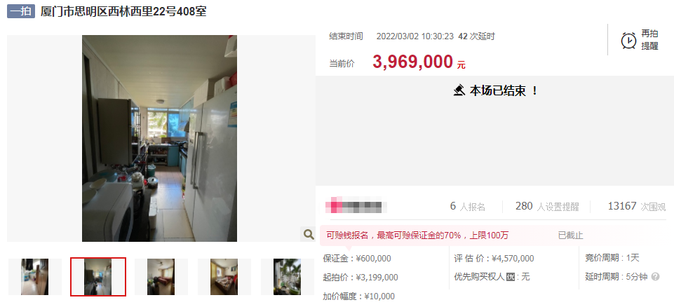6人争抢!房价突破4.5万!厦门这套房被拿下了!
