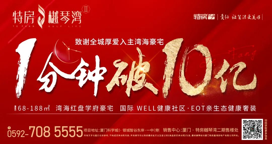 凶猛!2万+/㎡!1分钟破10亿!厦门一楼盘卖爆了!