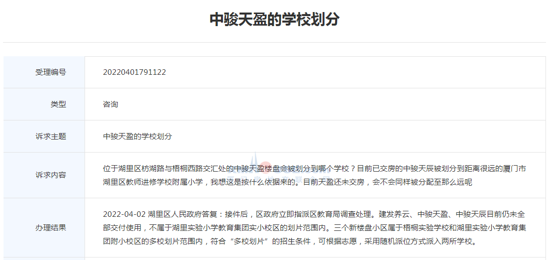 这3小区属梧桐实验/湖里实小教育集团附小多校划片范围