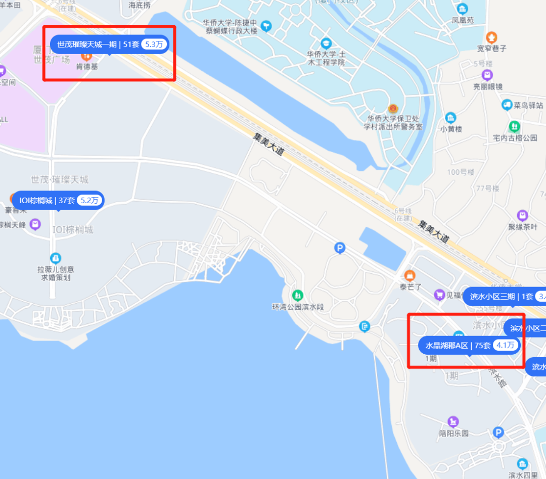 一路之隔！厦门两小区房价居然差1.2万元/㎡！